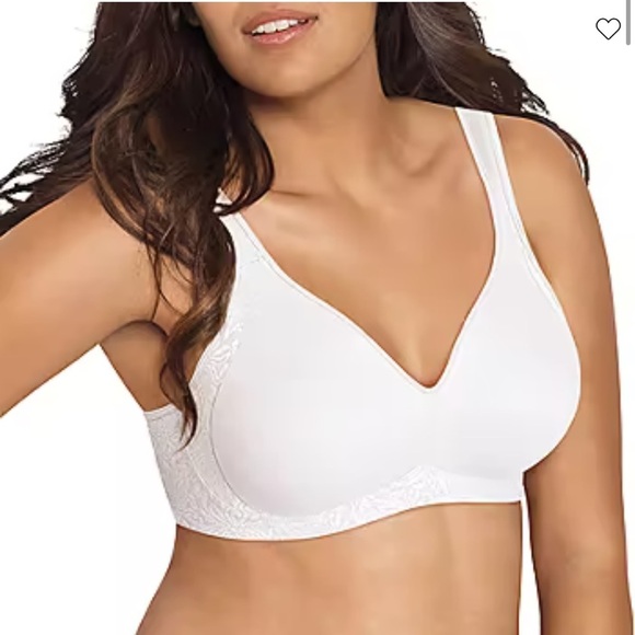 Playtex 18 Hour Side & Back Smoothing Seamless Wireless Full Coverage Bra 46D - Picture 1 of 8